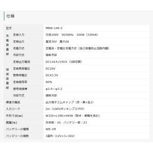マイト工業 超軽量バッテリー溶接機 MBW-1...の詳細画像2