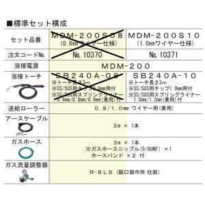 マイト工業 半自動溶接機 MDM-200S10...の詳細画像1
