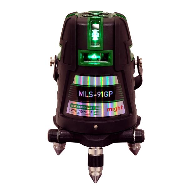 マイト工業　ダイレクト グリーンレーザー　MLS-91GP-R　本体+受光器セット　フルライン・ドッ...