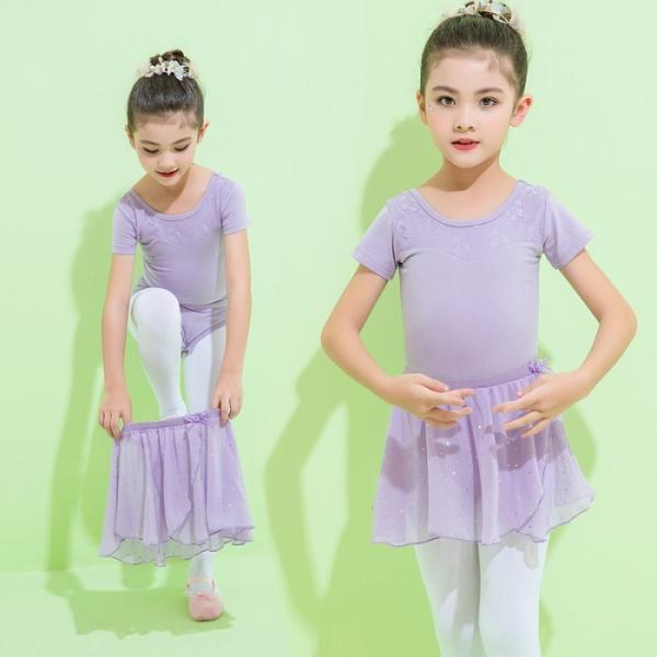 バレエレオタード 送料無料 子供　バレエ レオタード 2点セット　子供用 バレエレオタード 体操 新...