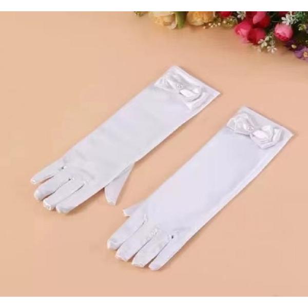 子供 グローブ ウェディンググローブ　ロンググローブ 子供用 手袋 送料無料 子供グローブ オフホワ...