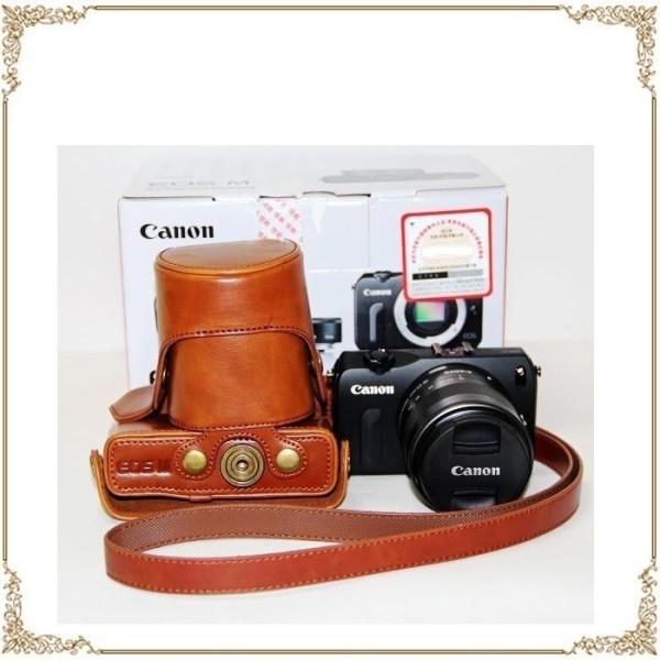 CANON EOS M ケース  EOS M2 カメラケース カバー カメラーカバー バック カメラ...
