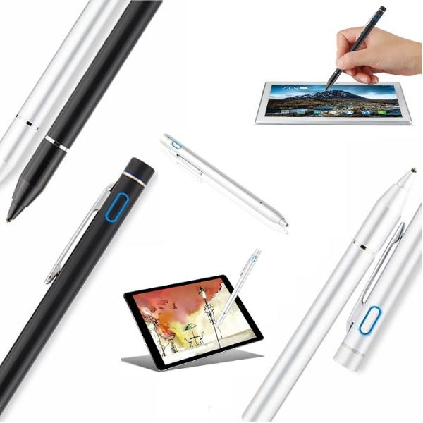 タッチペン スマホタッチペン スタイラスペン　USB充電ポート iPhone 細い タブレット An...