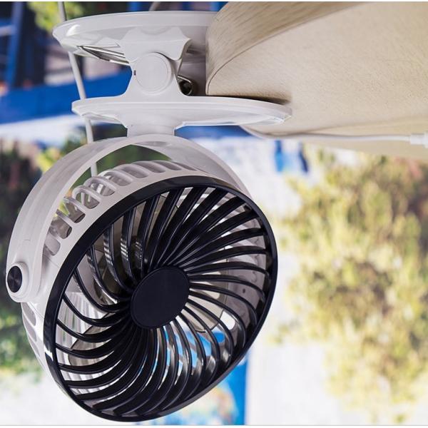 卓上扇風機 小型 扇風機 クリップ USB扇風機 冷風扇 卓上 ミニ扇風機 360℃回転 風量調節 ...