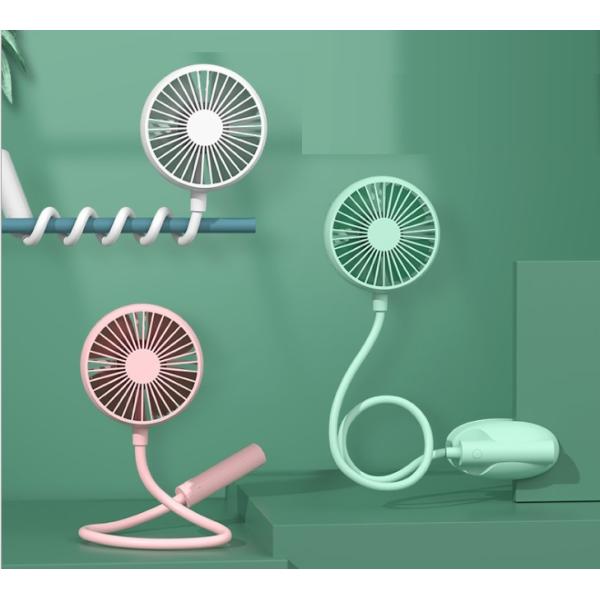 首かけ 扇風機 折り曲げ自在　　ハンズフリー グリップ　手持ち　携帯扇風機 肩掛け 携帯 　ハンディ...