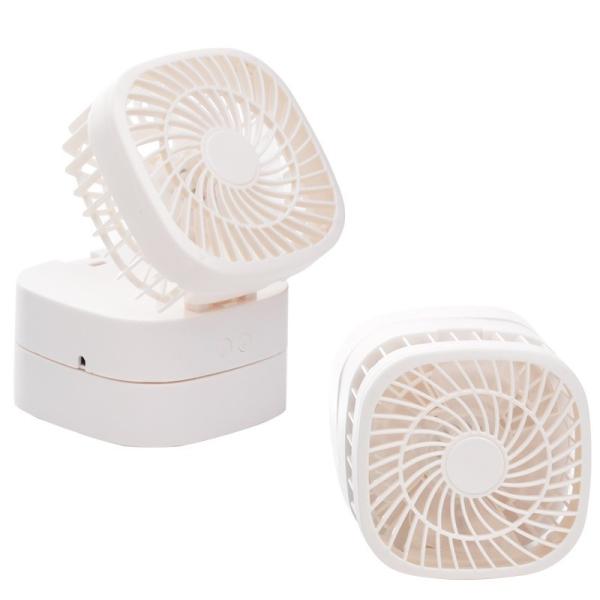 扇風機 キューブ型 首振り 卓上扇風機 小型 携帯扇風機 携帯 おしゃれ 冷風扇　コンパクト ミニ扇...