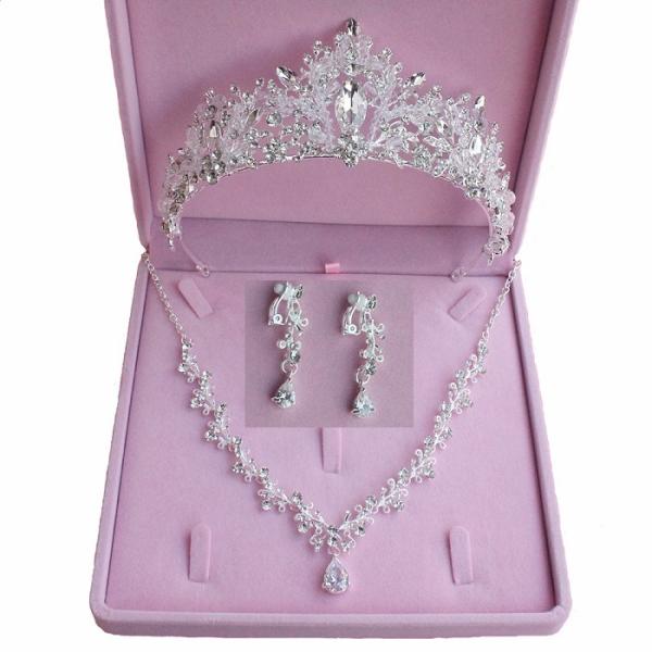 ヘッドドレス ウェデイング ヘアアクセサリー 送料無料 3点セット イヤリング ネクレス ヘッドアク...