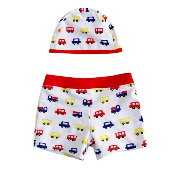 男の子・男児・子供水着 送料無料 キャップ付き 子供 水着・キッズ水着・キッズ　水着・海水パンツ・B...