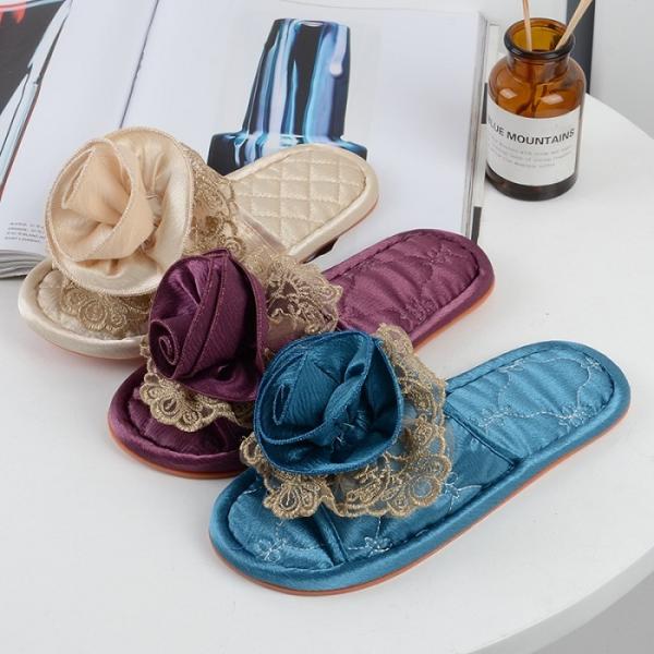 ルームシューズ ルスリッパ 送料無料 スリッパ  レディース 室内履き 上履き 婦人 四季  刺繍 ...