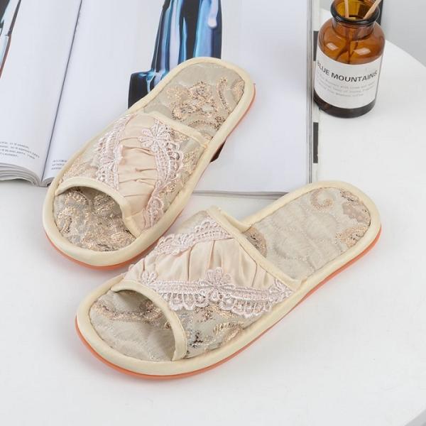 ルームシューズ ルスリッパ スリッパ  レディース メンズ 室内履き 上履き 婦人 四季  刺繍 レ...