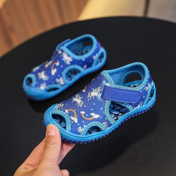 水陸両用 マリンシューズ 送料無料 ウォーターシューズ キッズ 靴 キッズ サンダル ベルクロストラ...