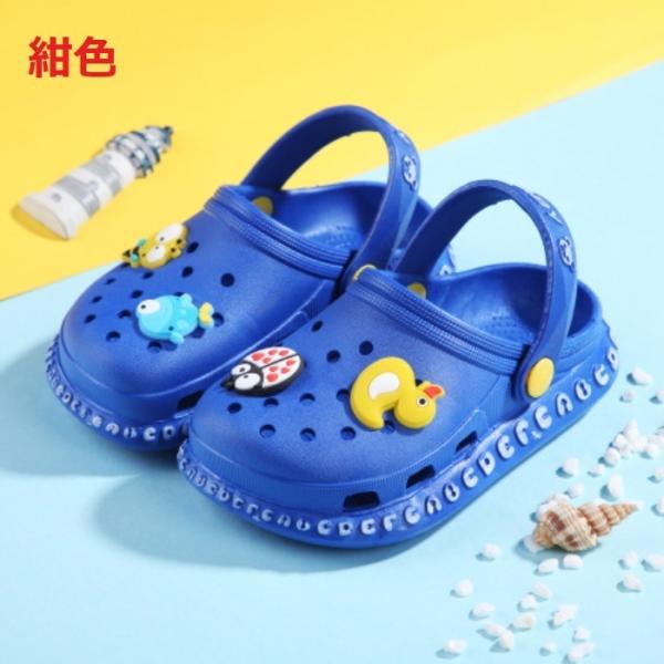 ジビッツ付 サンダル ラインクロック EVAサンダル クロッグサンダル ビーチ 子供 サンダル キッ...