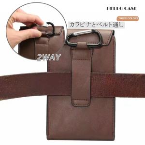 ウエストポーチ レザー調 ベルトホルダー メン...の詳細画像5