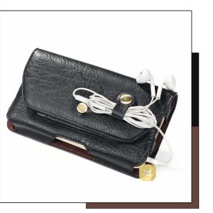 横型 ウエストポーチ レザー調 ベルトホルダー...の詳細画像2