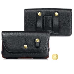 横型 ウエストポーチ レザー調 ベルトホルダー...の詳細画像3