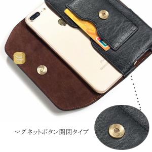 横型 ウエストポーチ レザー調 ベルトホルダー...の詳細画像4