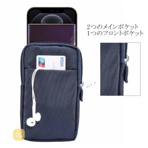 ウエストポーチ ベルト掛け カラビナフック デ...の詳細画像2