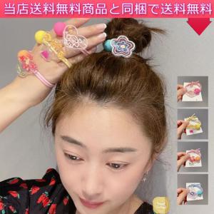 ヘアゴム ワンちゃん おしゃれ ヘアバンド 輪ゴム 女の子 花 星 子供ヘアアクセサリー キッズ アクセサリー 髪飾り 髪留め 可愛い 発表会 パーティー ハート