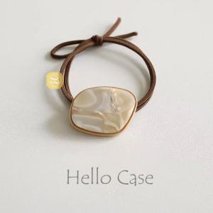 マーブル模様 ヘアゴム ヘアバンド 輪ゴム 大...の詳細画像5