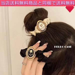 ヘアゴム 洋風 おしゃれ ヘアバンド 輪ゴムシュシュタイプ ヘアアクセサリー 女子 ゴージャス バラのお花 アクセサリー 髪飾り 髪留め 可愛い 発表会 カワイイ