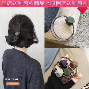 ヘアゴム おしゃれ ヘアバンド 輪ゴム 多角形キ...の商品画像