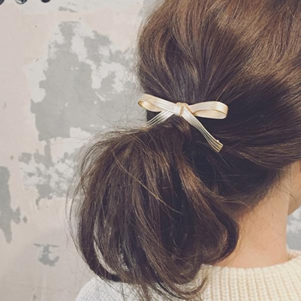 【500円以上の注文送料無料】バレッタ リボンデザイン 髪飾り カジュアル ヘアアクセサリー レディ...