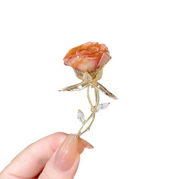 上品なお花 ブローチ ファッション 可愛い お洒落ブローチ 大人 かわいい アクセサリー 贈り物 レ...