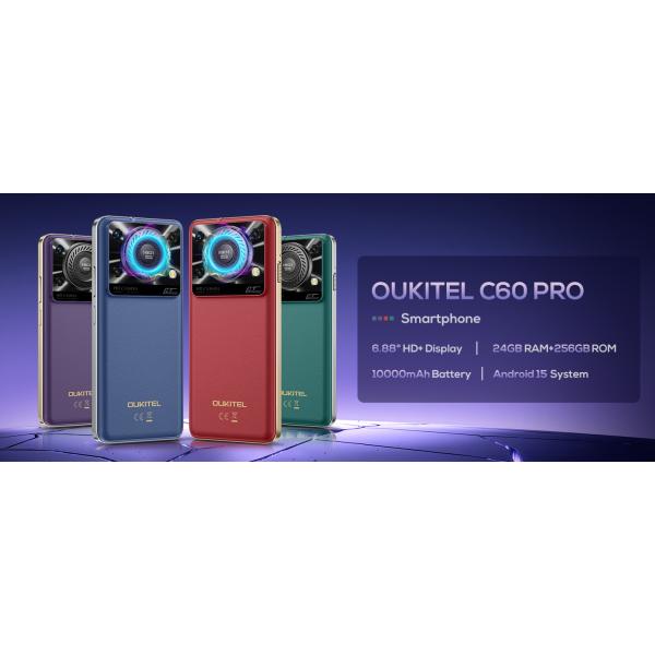 OUKITEL C60 Pro 青色 8+16GB 256GB 10000mAh 36mm大型スピー...