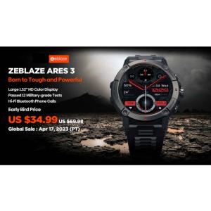 zeblaze ares 3 タフネス　スマートウオッチ　日本語対応