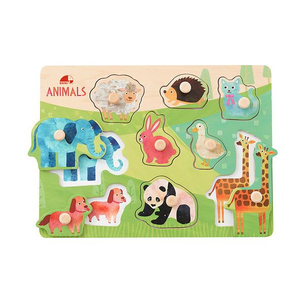 木のパズル なかよしどうぶつ 動物パズル 知育玩具 幼児の誕生日プレゼント クリスマスプレゼント