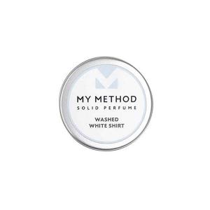 MY METHOD ソリッドパフューム ウォッシュドホワイトシャツ SOLID PERFUME WASHED WHITE SHIRT｜smartgift