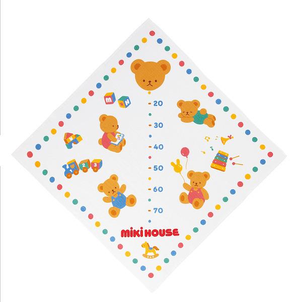 ミキハウス 身長計ガーゼバスタオル