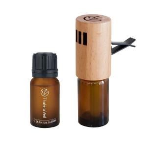 カーディフューザー アロマセット ブラウン ティートリー 電源不要の車