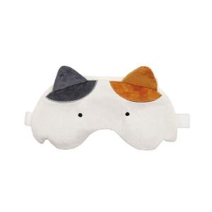 ネコティUSBホットアイマスク ミケ 猫好き アイピロー 安眠グッズ トラベルグッズ 旅行 友人 同僚 誕生日 クリスマス プチギフト 景品