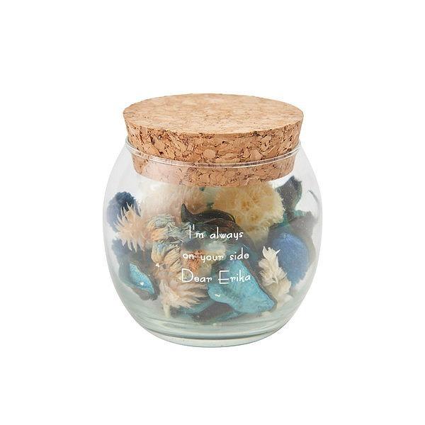 名入れ ポプリボトル アクアマリン 夏の贈り物誕生日 結婚祝い 記念日 ギフト プレゼント 女性 男...