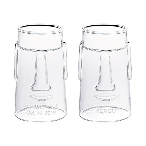 モアイグラス ペア 名入れ誕生日 結婚祝い 記念日 ギフト プレゼント 女性 男性