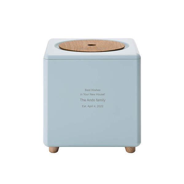 名入れ コードレス加湿器 キュービック ブルー誕生日 結婚祝い 記念日 ギフト プレゼント 女性 男...