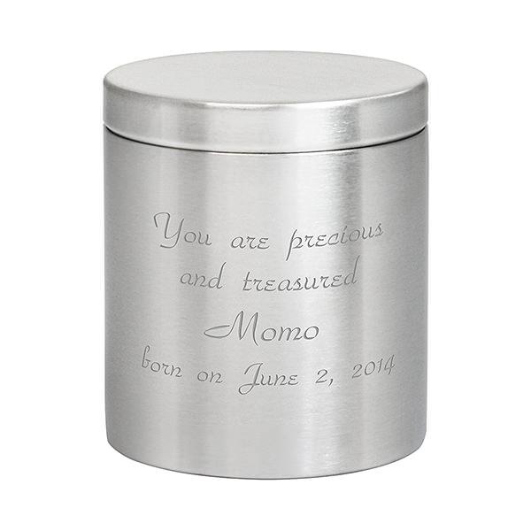 名入れ ステンレス ラウンドボックス S 名入れ