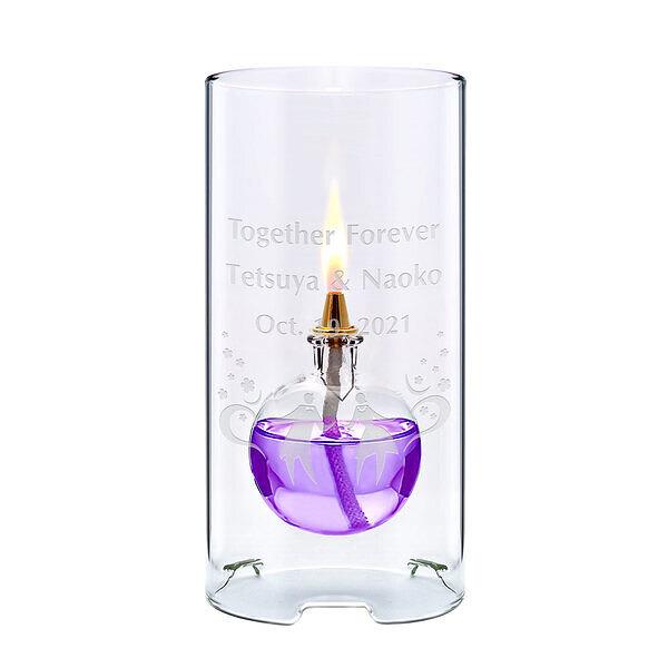 名入れ オイルランプ バイオレットスフィア (名前入り 名入り プレゼント)誕生日 結婚祝い 記念日...