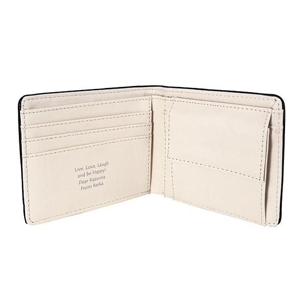 メッセージが入る バイフォールド ウォレット 人生の節目の財布誕生日 結婚祝い 記念日 ギフト プレ...