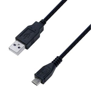 カシムラ AJ-564 USB充電ケーブル2m 2.1A micro STRONG BK｜smartitemshop