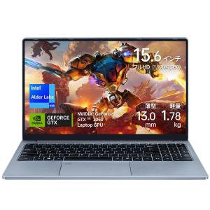 ノートパソコン office2024 第12世代N95 NVIDIA GTX1060/ Win11pro 15.6インチ 全金属ボディ/DDR4 16GB NVMe SSD 1920×1080p/Type-C/RJ45/100万画素webカメラ