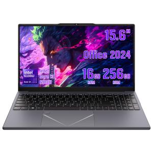 15.6インチノートパソコン/Core i3 6100U/16GB メモリ NVMe SSD/指紋認証ノートPC/Windows 11 pro Office 2024/スマートタッチパッド/5000mAh/BT5、WIFI5