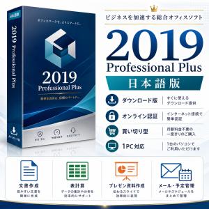 MS Office 2019 Professional Plus 日本語版 1台用 永続ライセンス オンラインコード Win10/11/Mac対応 メール納品 最短3時間