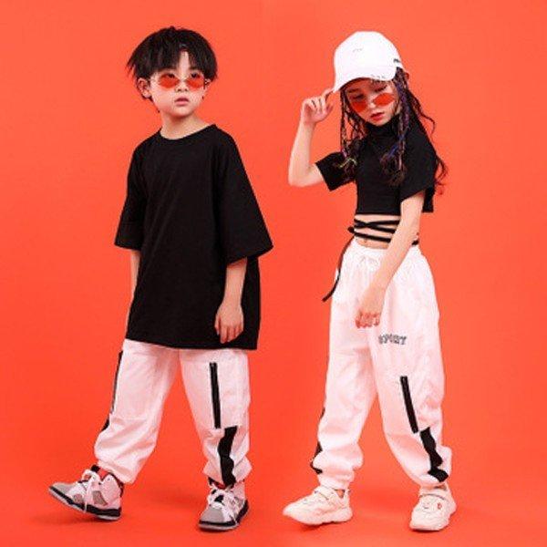 子供 キッズ ダンス衣装 ヒップホップ パンツ キッズ パンツ ｔシャツ 体操服 jazz ズボン ...