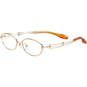 Art Line ラインアート シャルマンレディースメガネフレーム メガネ メガネ 度あり 度数注文可 トリオコレクション トリオとは三重奏の意味で 曲線のテンプルやボールモチーフが若々しく かわいらしさを感じるコレクションです Xl1009 Or メガネ Xl1009 Or