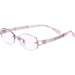 人気ショップ メガネ 眼鏡 めがねフレーム Line Art オペラスワロスキー 購買 シャルマンレディースメガネフレーム ラインアート XL1093-PK