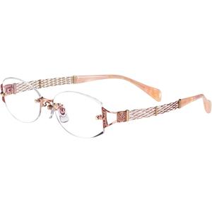 メガネ 眼鏡 めがねフレーム Line Art シャルマンレディースメガネフレーム オペラスワロスキー 販売 XL-1093-RG ラインアート 94％以上節約