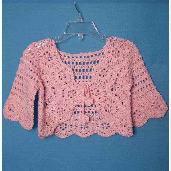 子供 ボレロ カーディガン 100/110/120 ピンク ボレロ 　ドレス キッズドレス・キッズ ...