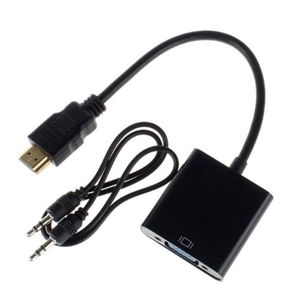 HDMI to VGA 変換アダプタ 変換 アダプタ 変換ケーブル ケーブル Adapter 108...